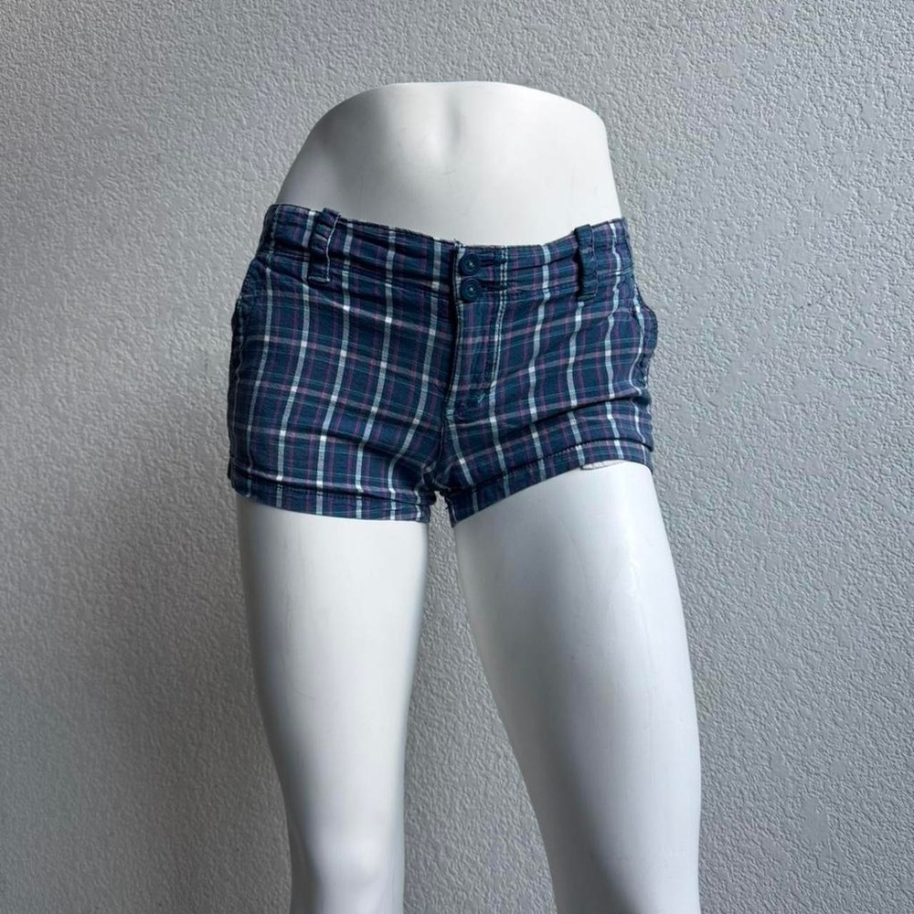 Aeropostale multicolored plaid mini shorts